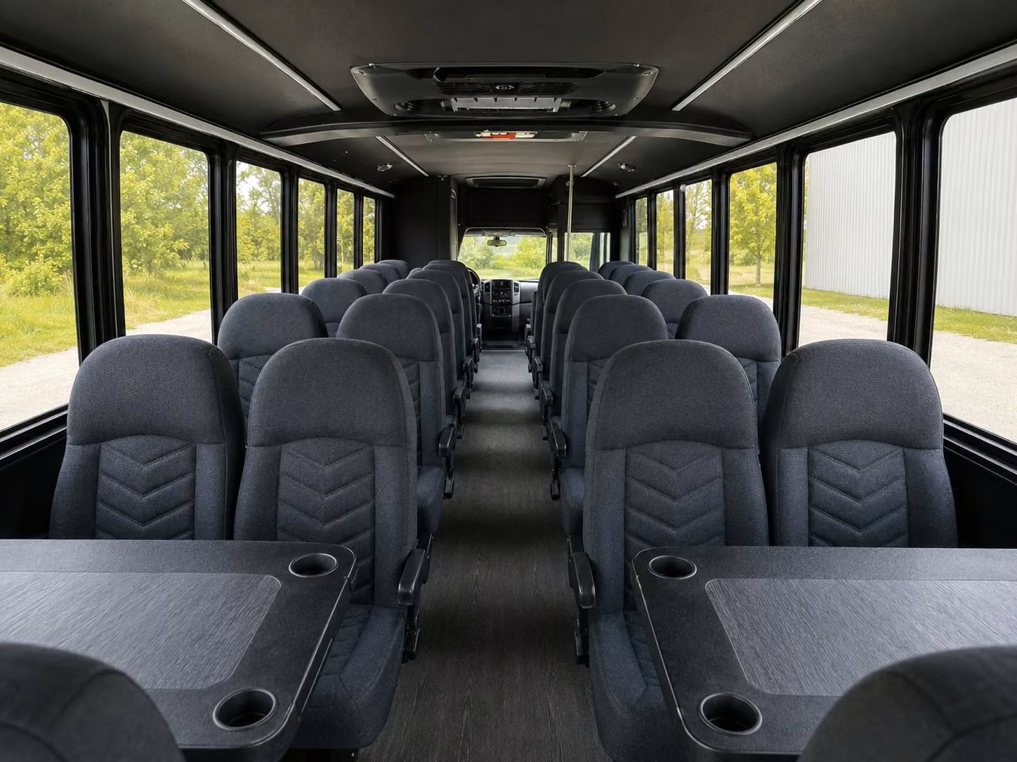 18 passenger minibus interior