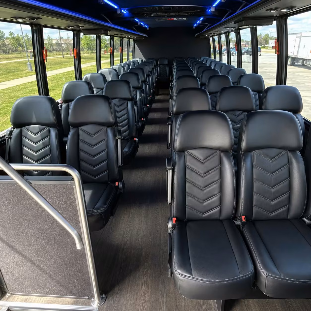 28 passenger minibus interior